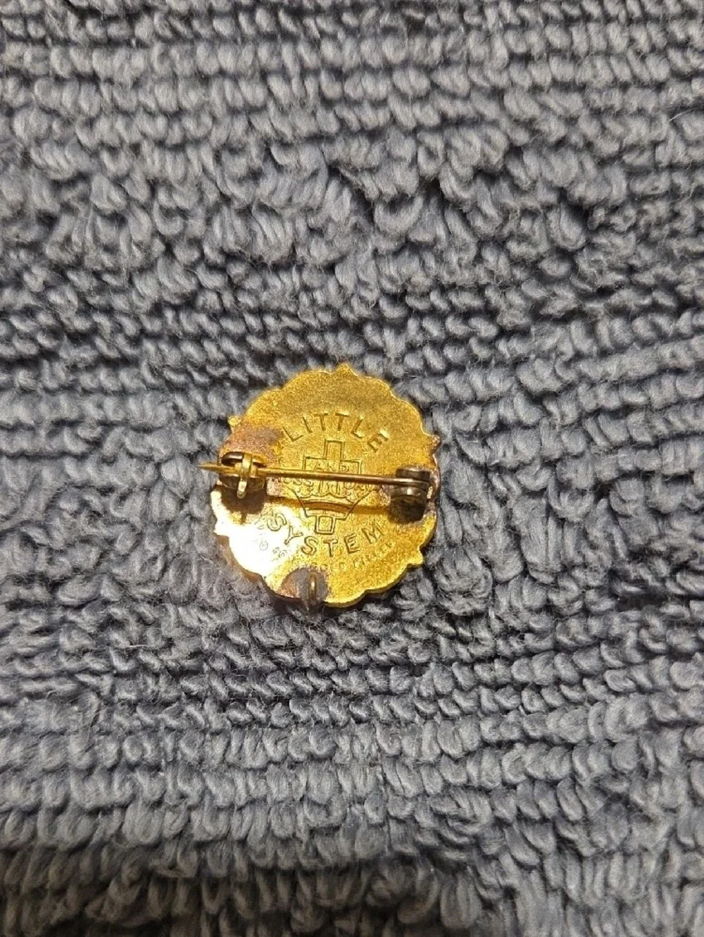 Lutheran Enamel Lapel Pin - White, Blue & Gold